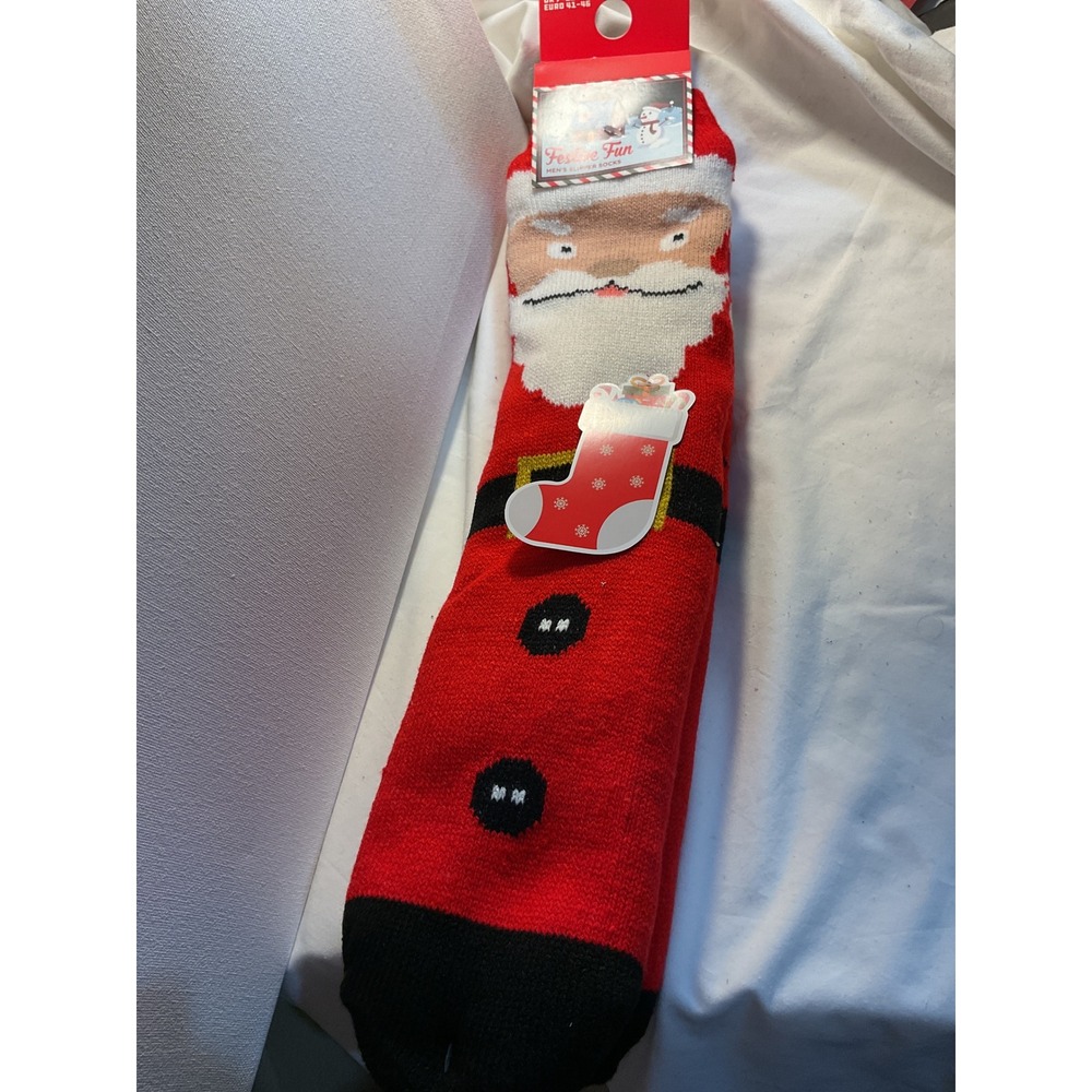 Slipper Socks MEN's‎ with grippersChristmas Holiday Gift US 8-12